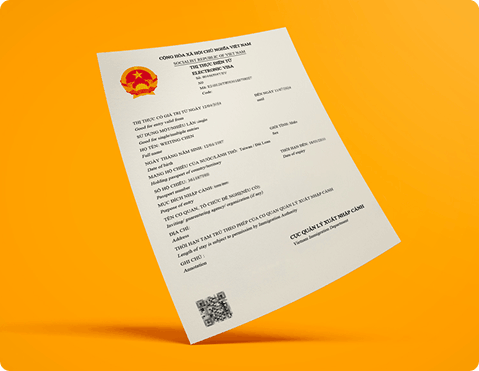 vietnam evisa sample